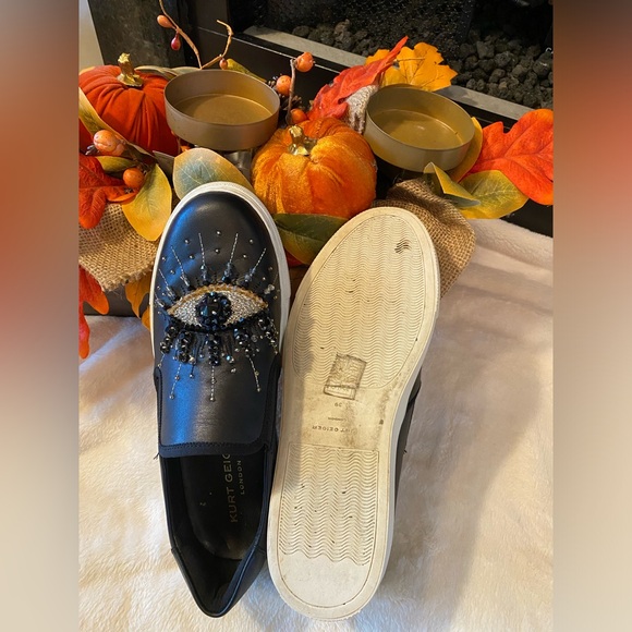 Kurt Geiger Black Embellished Sneakers - Picture 5 of 7